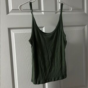Green tank top